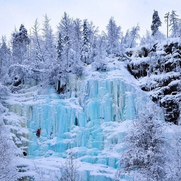 Korouoma Canyon Frozen Waterfalls (2)